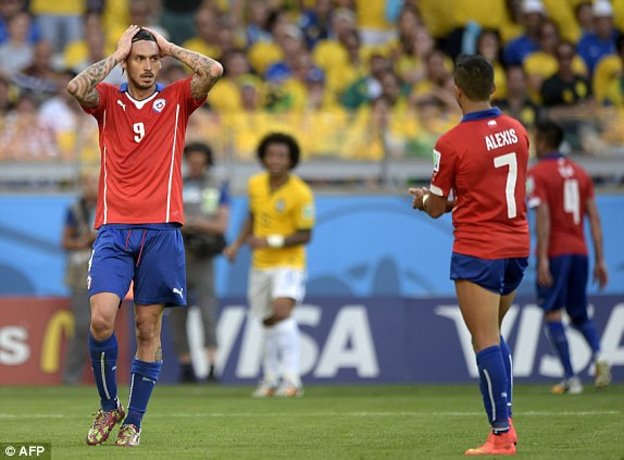 Brazil-Chile (1-1, penaty 3-2): Selecao nhọc nhằn vượt ải ảnh 1