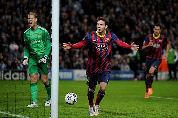 Man City-Barca (0-2): Messi giải lời nguyền ảnh 2