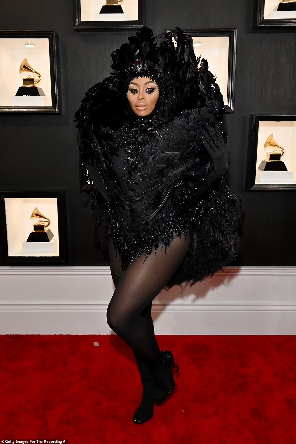 Người mẫu/ngôi sao mạng xã hội Blac Chyna được ví như &quot;con chim trong Maleficent&quot;. Ảnh: Getty Images.