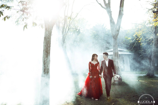 Ảnh cưới đẹp lung linh của ca sĩ Nam Cường và vợ 9x ảnh 2