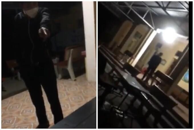 Ông Hợp mắng chửi F0 thậm tệ khiến dân mạng bức xúc. Ảnh cắt từ clip Ông Hợp mắng chửi F0 thậm tệ khiến dân mạng bức xúc. Ảnh cắt từ clip