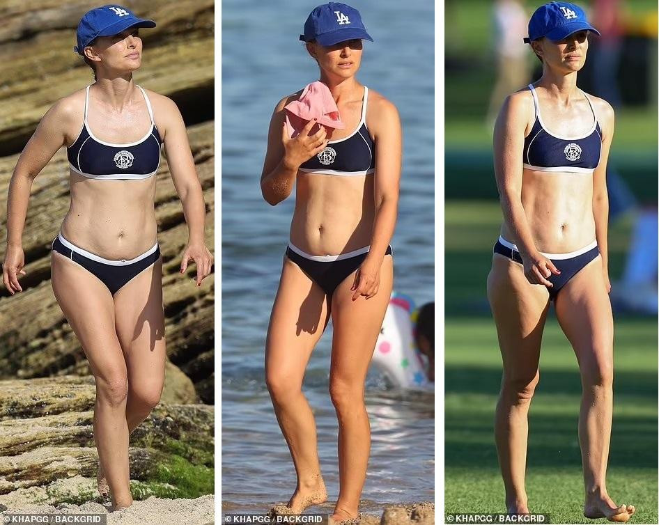 Hôm thứ Tư (23/2), cánh săn ảnh bắt gặp Natalie Portman đi tắm biển ở vùng ngoại ô Bronte bên bờ biển của Sydney (Úc).