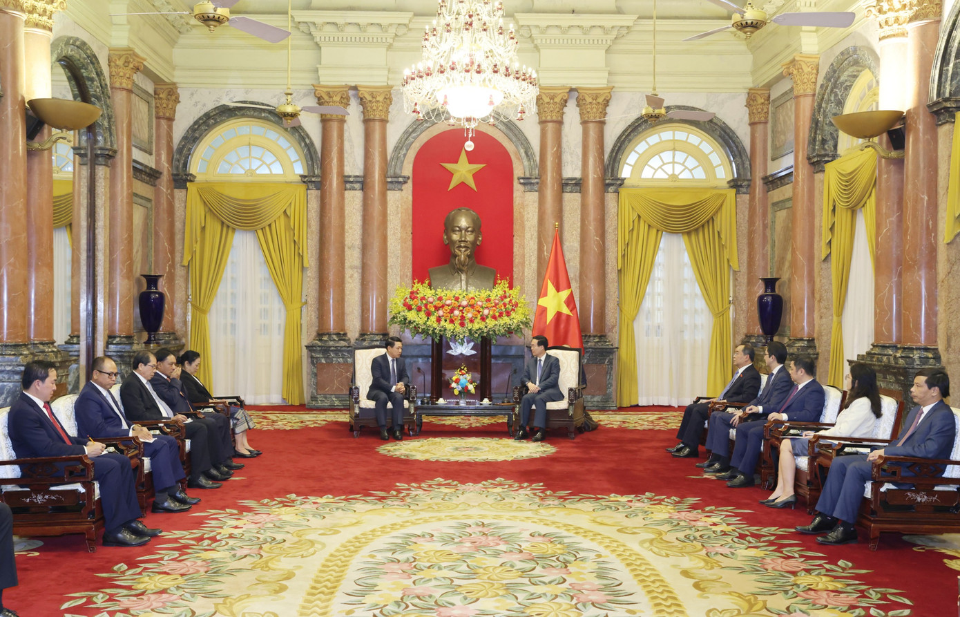 Toàn cảnh cuộc tiếp. (Ảnh: Quang Phúc)