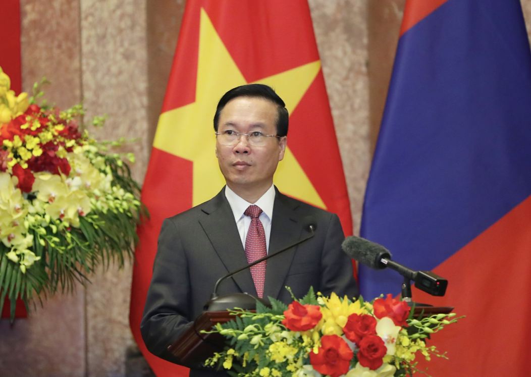 Chủ tịch nước Võ Văn Thưởng tại cuộc họp báo. (Ảnh: Như Ý) Chủ tịch nước Võ Văn Thưởng tại cuộc họp báo. (Ảnh: Như Ý)