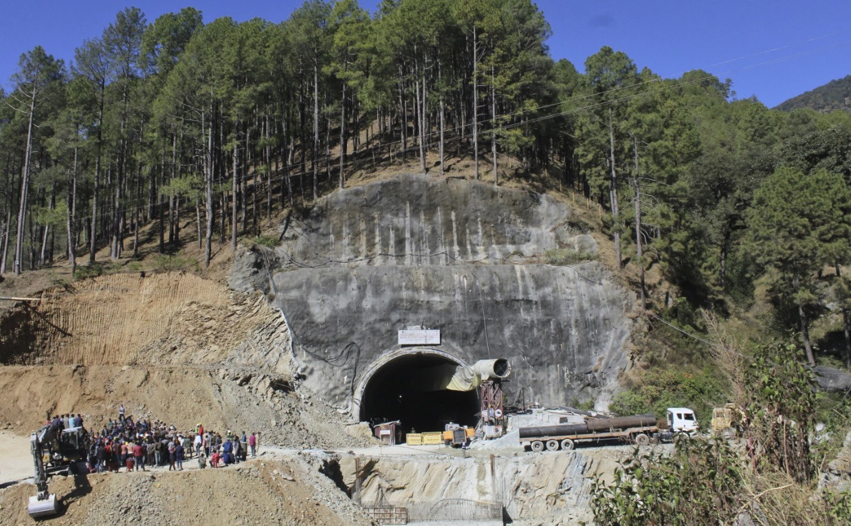 Khu vực xây dựng đường hầm có nền địa chất yếu. (Ảnh: AP) Khu vực xây dựng đường hầm có nền địa chất yếu. (Ảnh: AP)