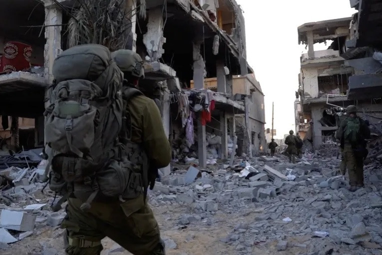 Dải Gaza tan hoang sau các cuộc tấn công của Israel. (Ảnh: Reuters)