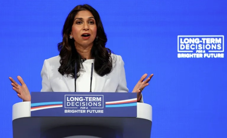 Bộ trưởng Nội vụ Anh Suella Braverman. (Reuters)