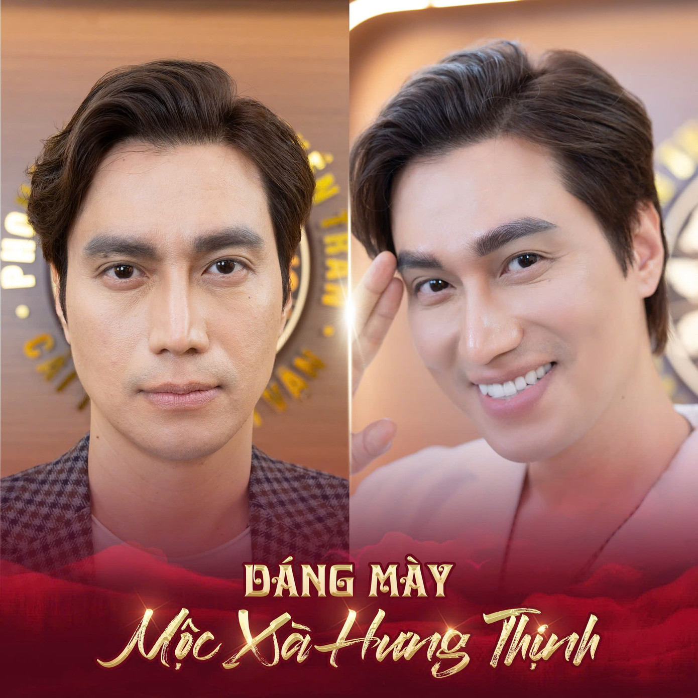 Nhiều sao Việt xuất hiện trong video quảng cáo làm chân mày phong thủy.