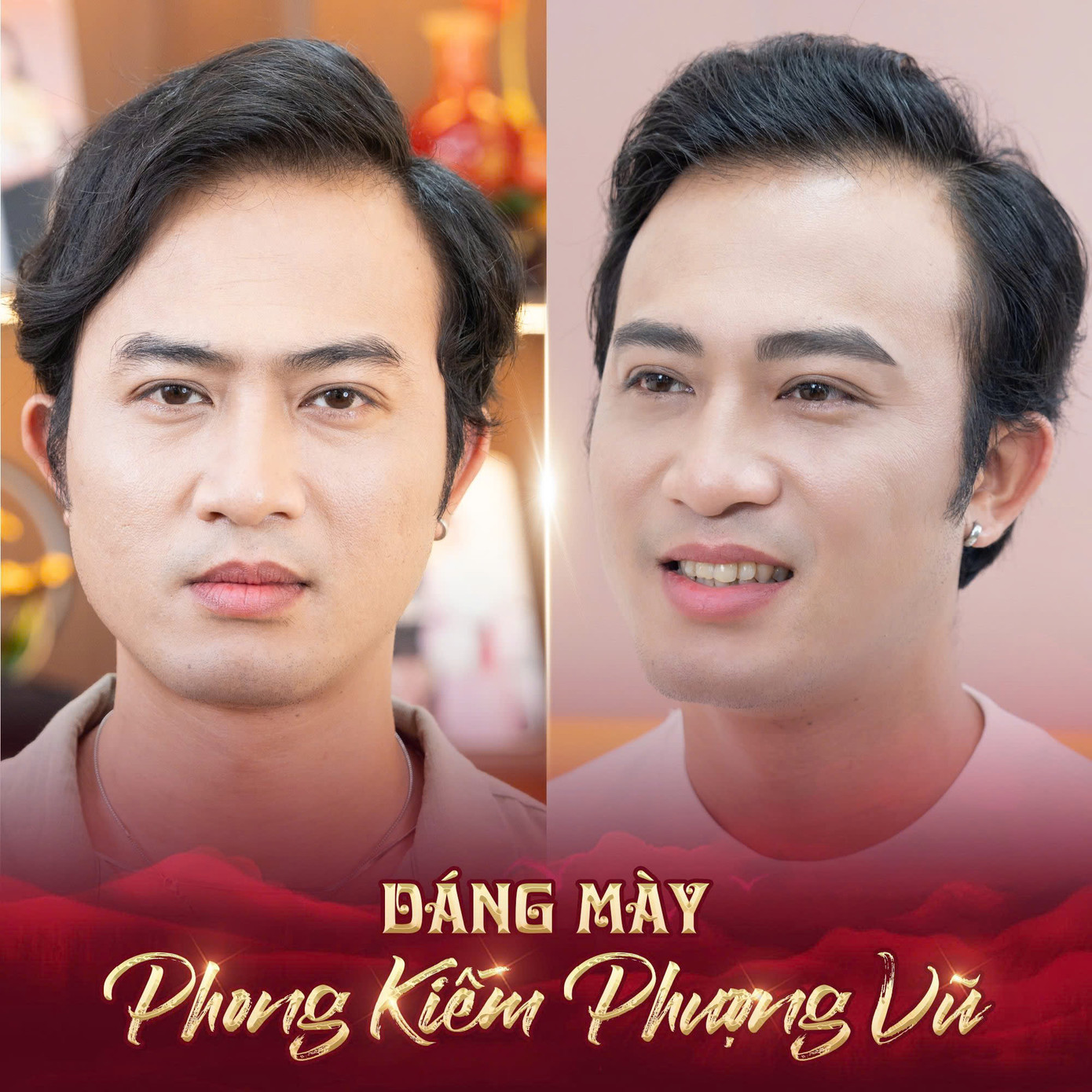 Nhiều sao Việt xuất hiện trong video quảng cáo làm chân mày phong thủy.