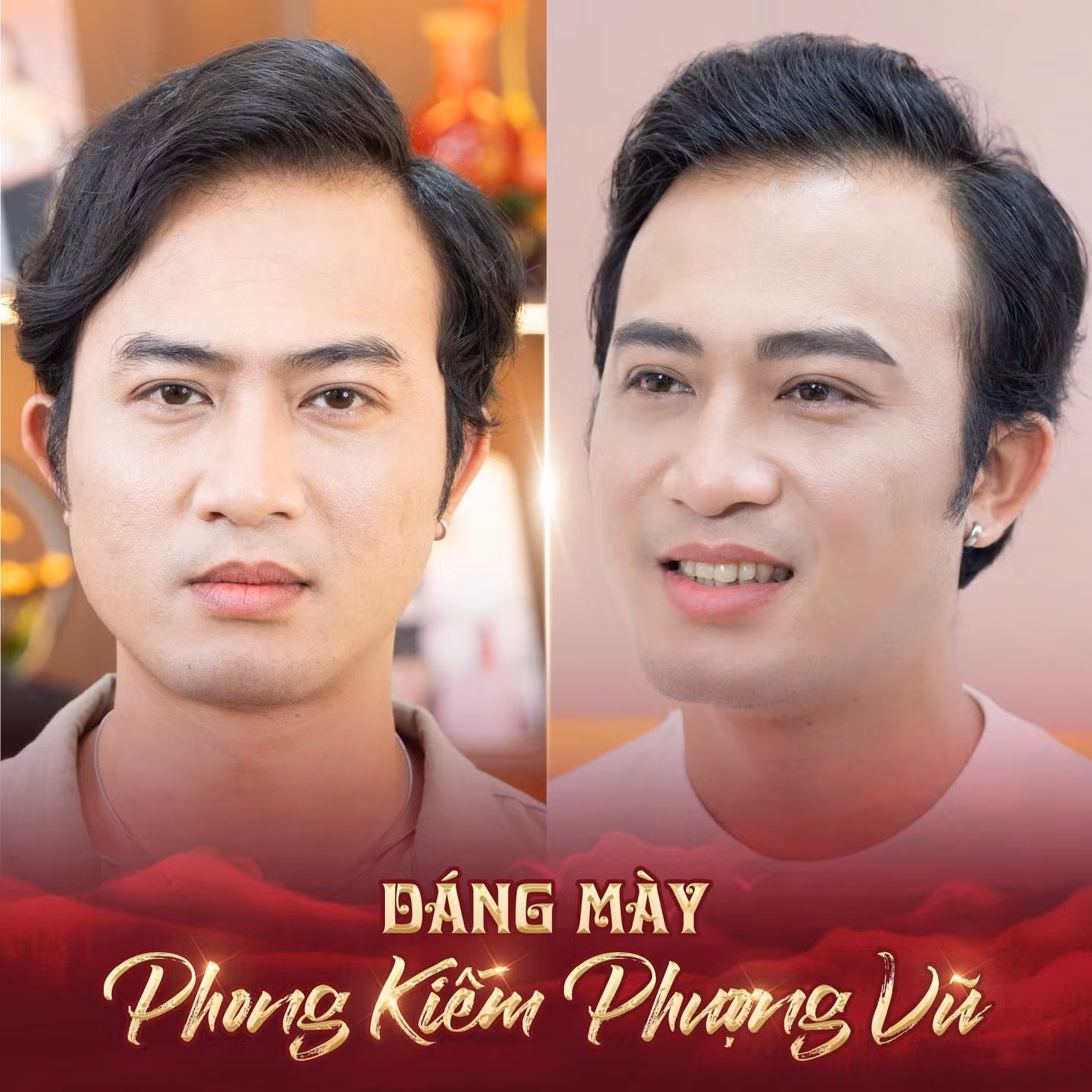 Nhiều sao Việt xuất hiện trong video quảng cáo làm chân mày phong thủy.
