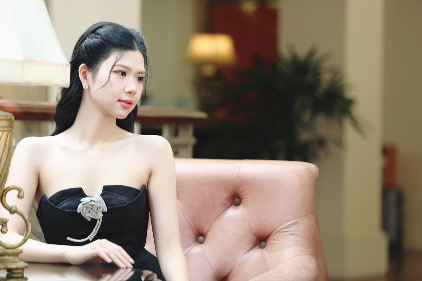 Linh Đan chia sẻ cô đăng ký tham gia Hoa hậu Việt Nam 2024 vì được Á hậu Phương Anh, truyền cảm hứng. Cô mong muốn đóng góp cho cộng đồng giống như những gì Á hậu Phương Anh đã làm được.