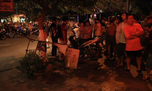 Hiện trường nơi nạn nhân bị thiêu sống. Ảnh Internet.