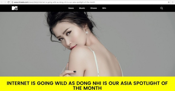 Đông Nhi được chọn là Nghệ sĩ nổi bật nhất tháng 7 trên MTV Asia ảnh 3