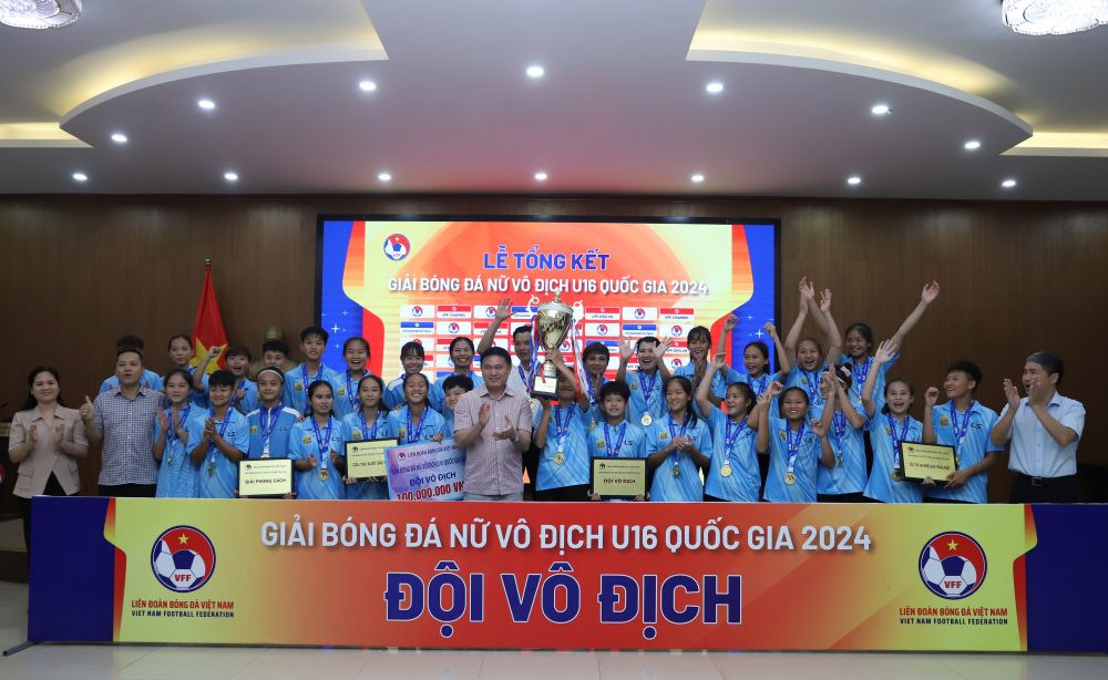 U16 nữ Hà Nội vô địch bóng đá nữ U16 Quốc gia 2024