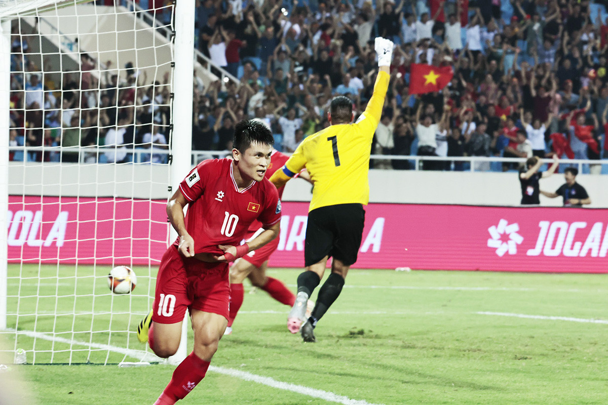 Tuấn Hải thắp lại hy vọng cho tuyển Việt Nam. Ảnh: Như Ý