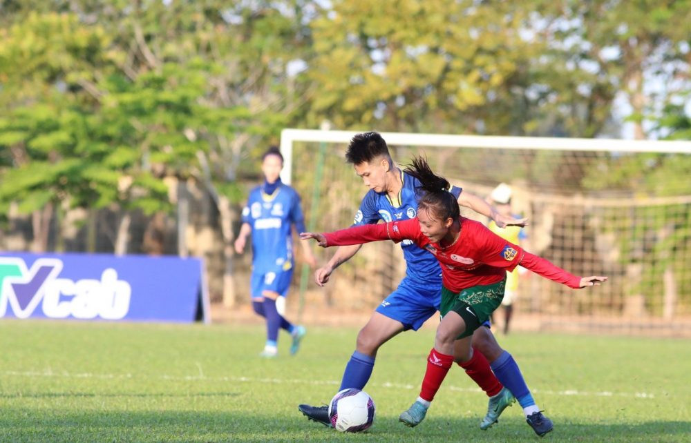 Thái Nguyên T&T thể hiện sức mạnh. Ảnh: VFF Thái Nguyên T&T thể hiện sức mạnh. Ảnh: VFF