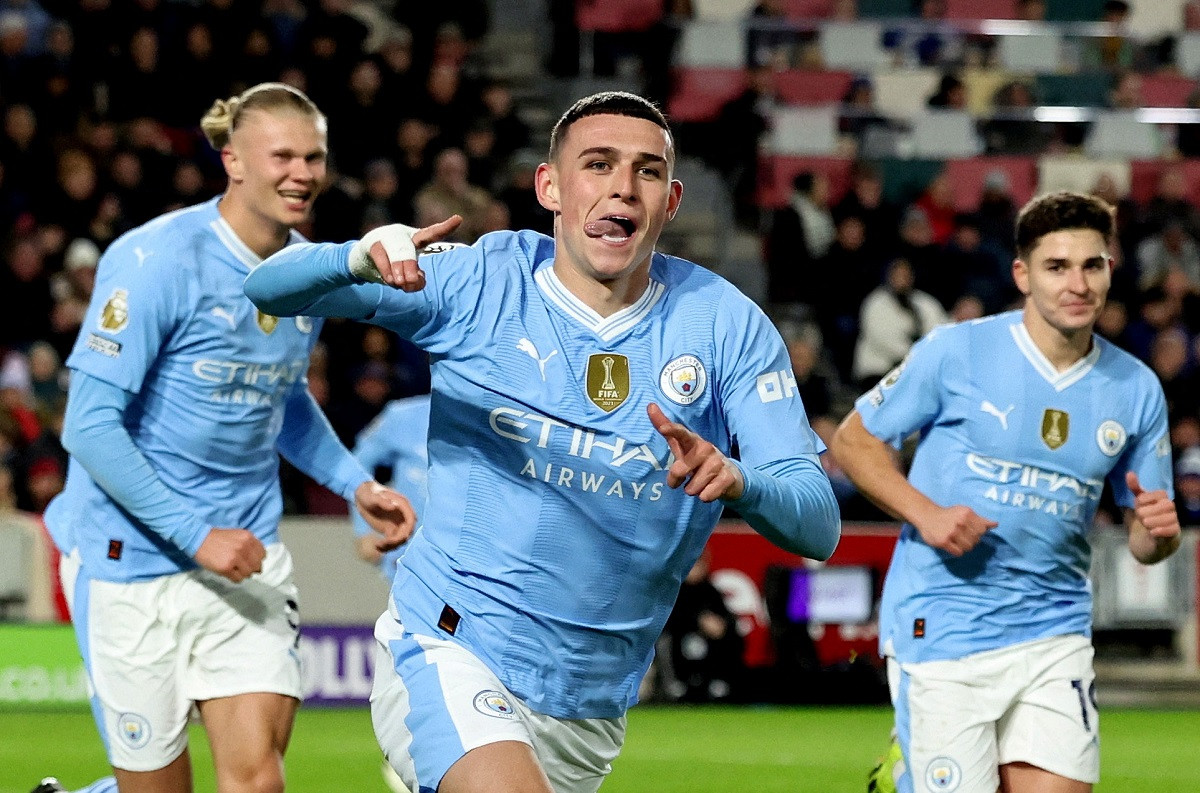 Foden lập hat-trick vào lưới Brentford cách đây 2 tuần