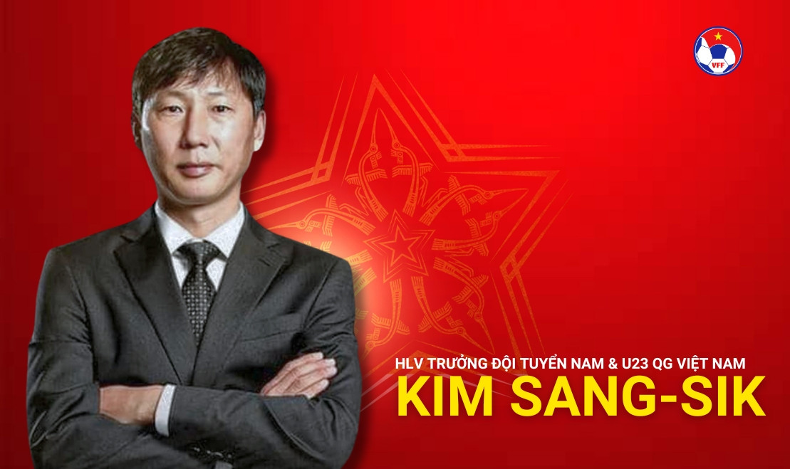 Ông Kim Sang-sik trở thành HLV mới của U23 và tuyển quốc gia Việt Nam. Ảnh: VFF Ông Kim Sang-sik trở thành HLV mới của U23 và tuyển quốc gia Việt Nam. Ảnh: VFF
