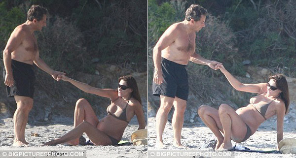 Rất có thể bà Bruni đang mang thai ở tháng thứ 5 hoặc 6