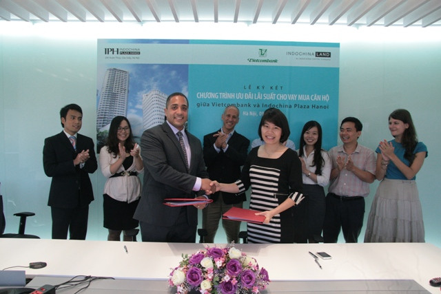 Lễ ký kết giữa Vietcombank và Indochina Land