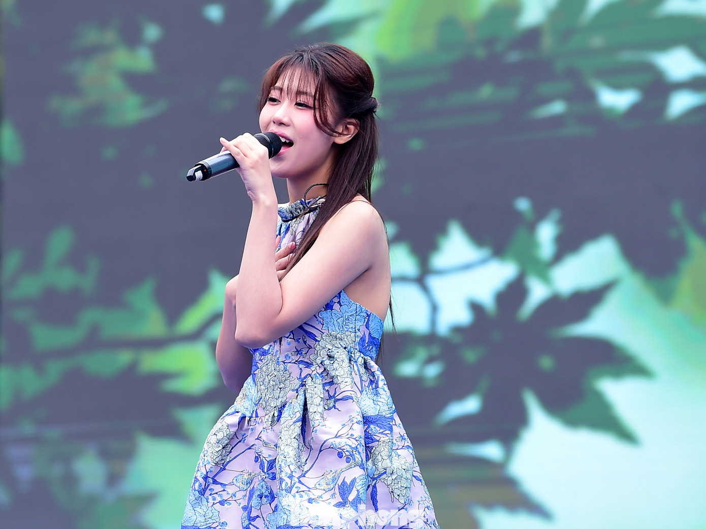 Chương trình văn nghệ "Tôi yêu Tổ quốc tôi". Ảnh: Xuân Tùng