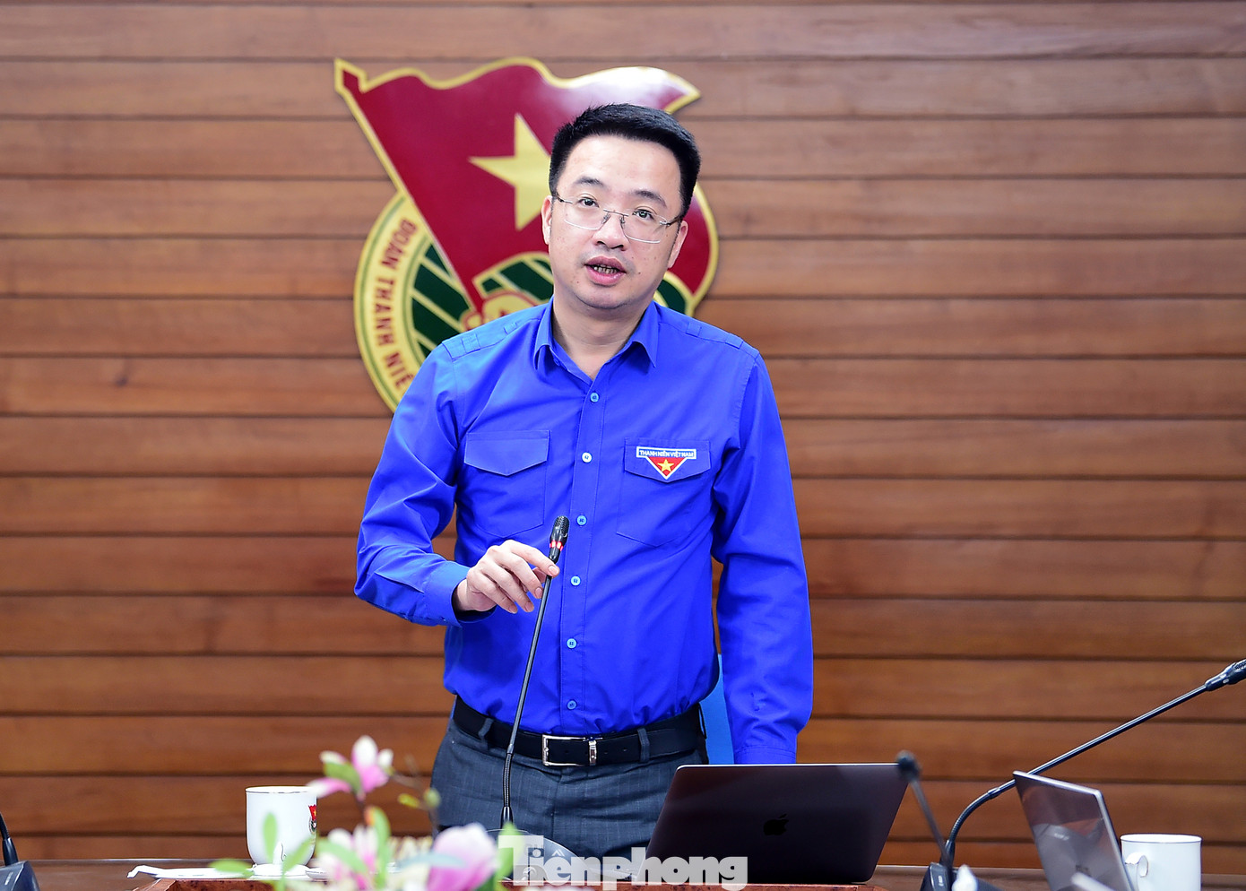 Anh Lâm phát biểu kết luận buổi làm việc. Ảnh: Xuân Tùng Anh Lâm phát biểu kết luận buổi làm việc. Ảnh: Xuân Tùng