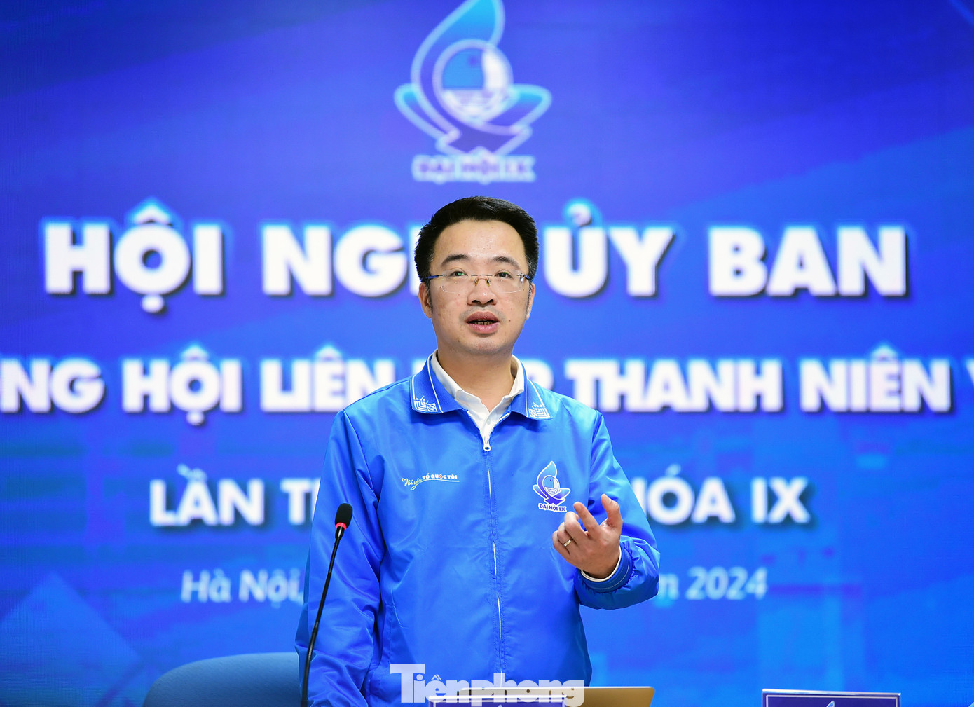 Anh Nguyễn Tường Lâm phát biểu tại hội nghị. Ảnh: Xuân Tùng Anh Nguyễn Tường Lâm phát biểu tại hội nghị. Ảnh: Xuân Tùng