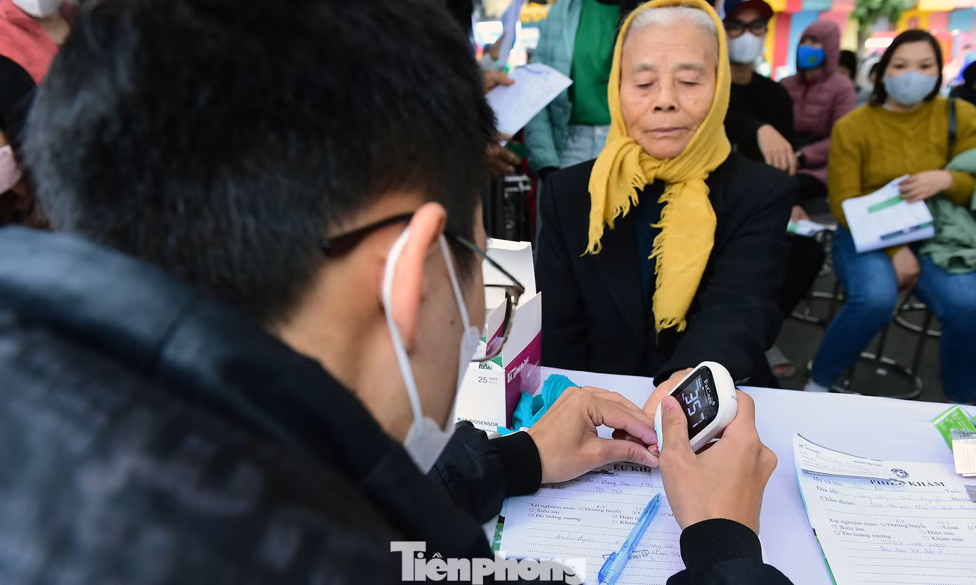 Khu vực xét nghiệm tại chương trình. Ảnh: Xuân Tùng