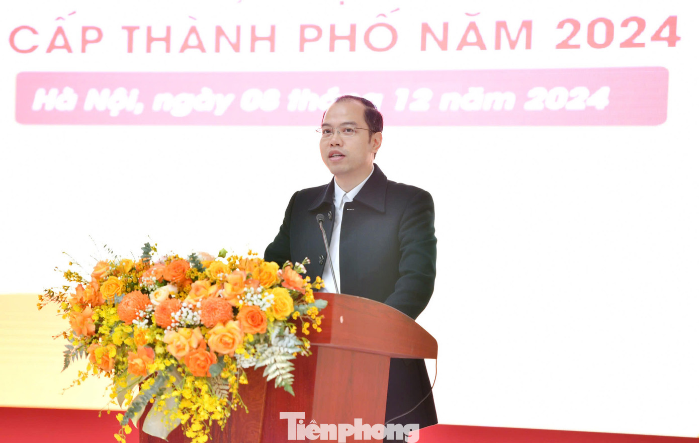 Anh Nguyễn Tiến Hưng phát biểu tại chương trình. Ảnh: Quang Trường Anh Nguyễn Tiến Hưng phát biểu tại chương trình. Ảnh: Quang Trường