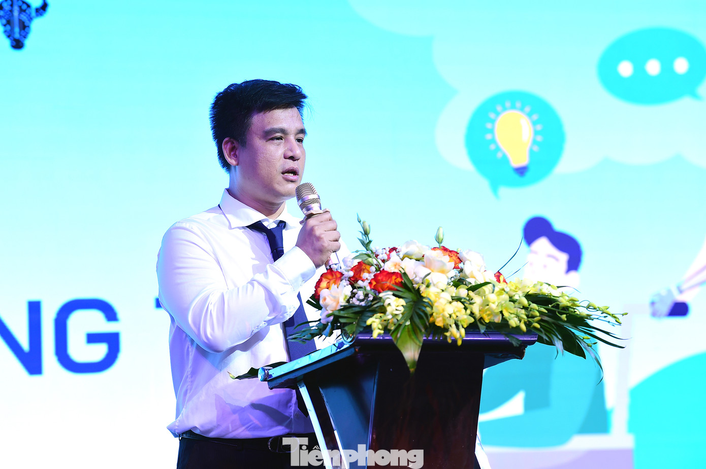 Anh Phạm Văn Thành phát biểu tại chương trình. Ảnh: Xuân Tùng Anh Phạm Văn Thành phát biểu tại chương trình. Ảnh: Xuân Tùng