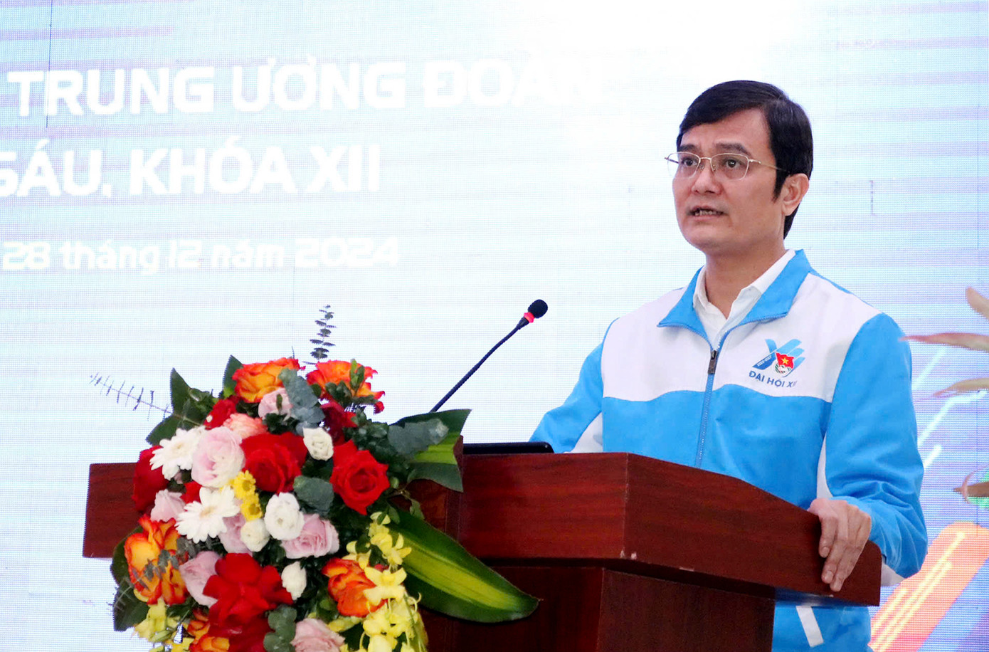 Anh Bùi Quang Huy phát biểu bế mạc hội nghị. Ảnh: BTC