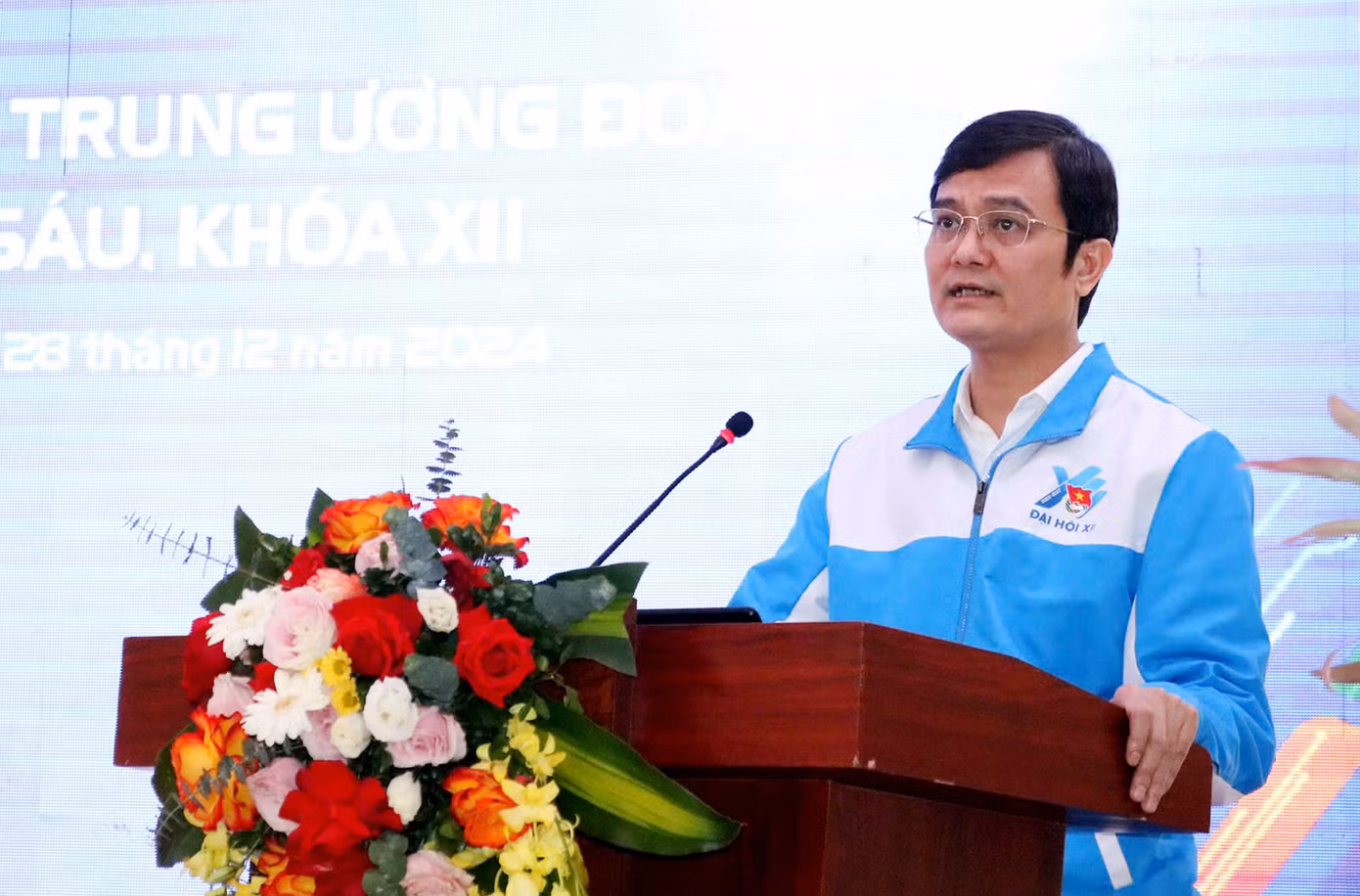 Anh Bùi Quang Huy phát biểu bế mạc hội nghị. Ảnh: BTC