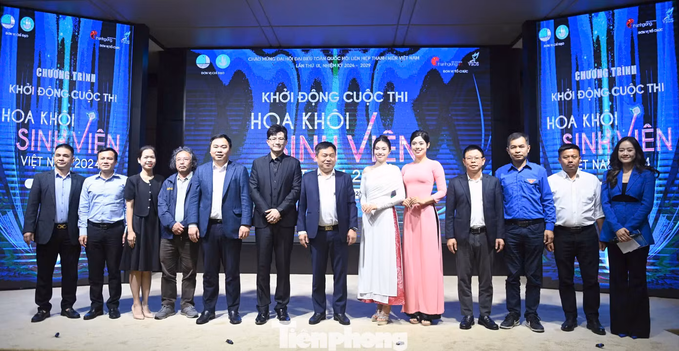 Các đại biểu tham dự lễ khởi động cuộc thi Hoa khôi Sinh viên năm 2024.