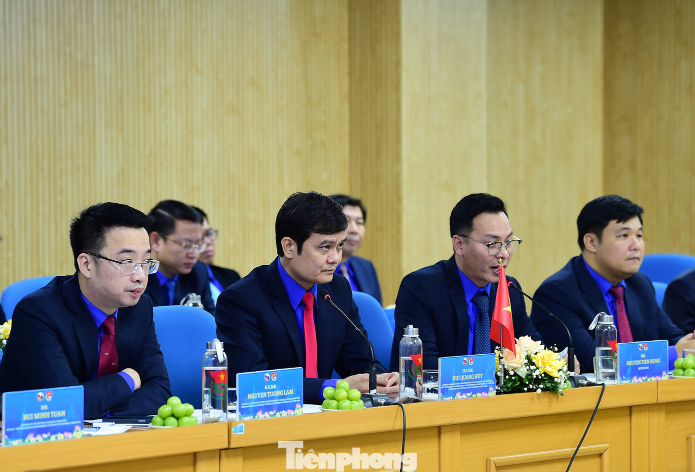 Quang cảnh buổi hội đàm cấp cao T.Ư Đoàn thanh niên hai nước. Ảnh: Xuân Tùng Quang cảnh buổi hội đàm cấp cao T.Ư Đoàn thanh niên hai nước. Ảnh: Xuân Tùng