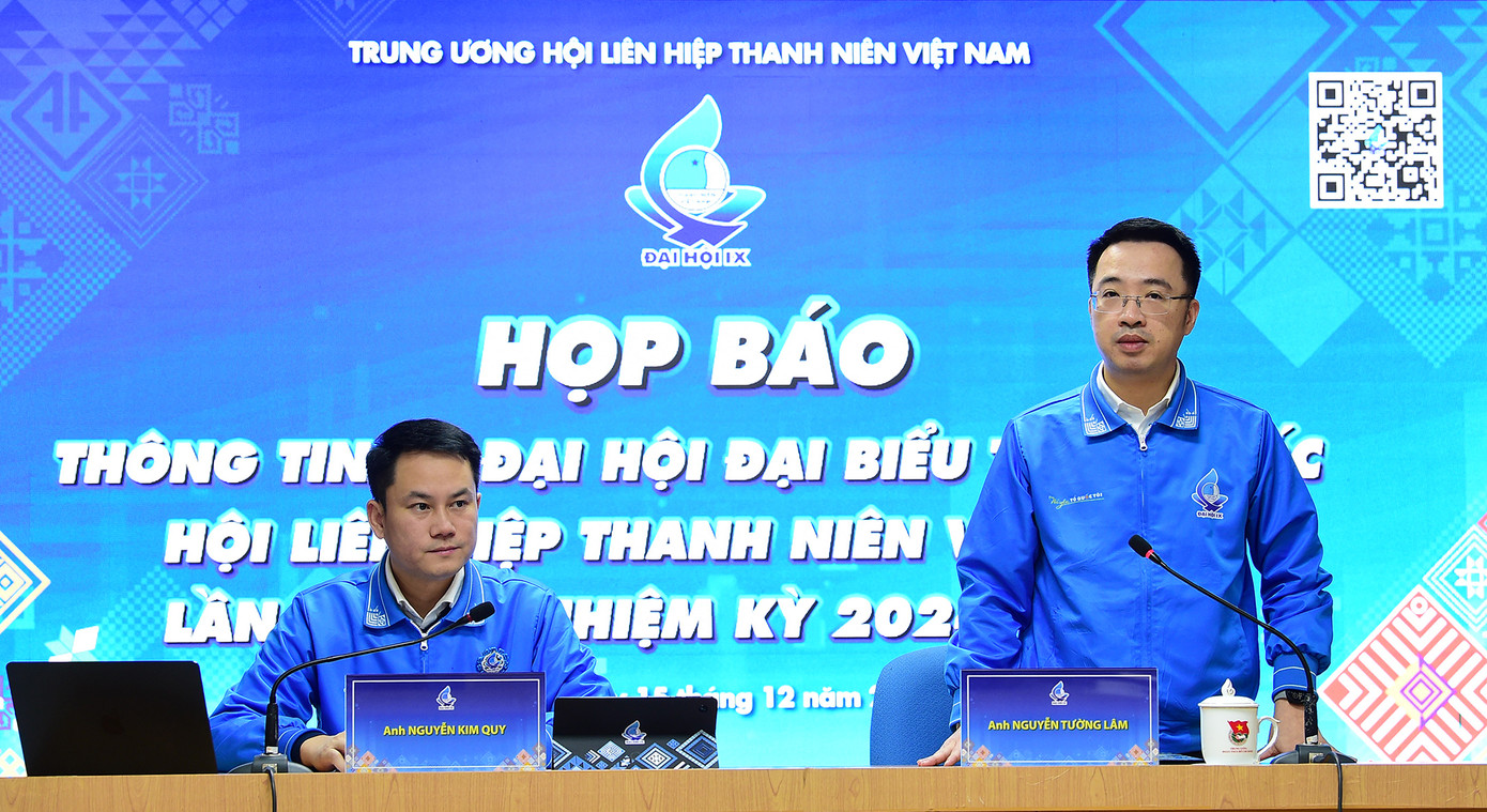 Anh Nguyễn Tường Lâm phát biểu tại chương trình họp báo. Ảnh: Như Ý