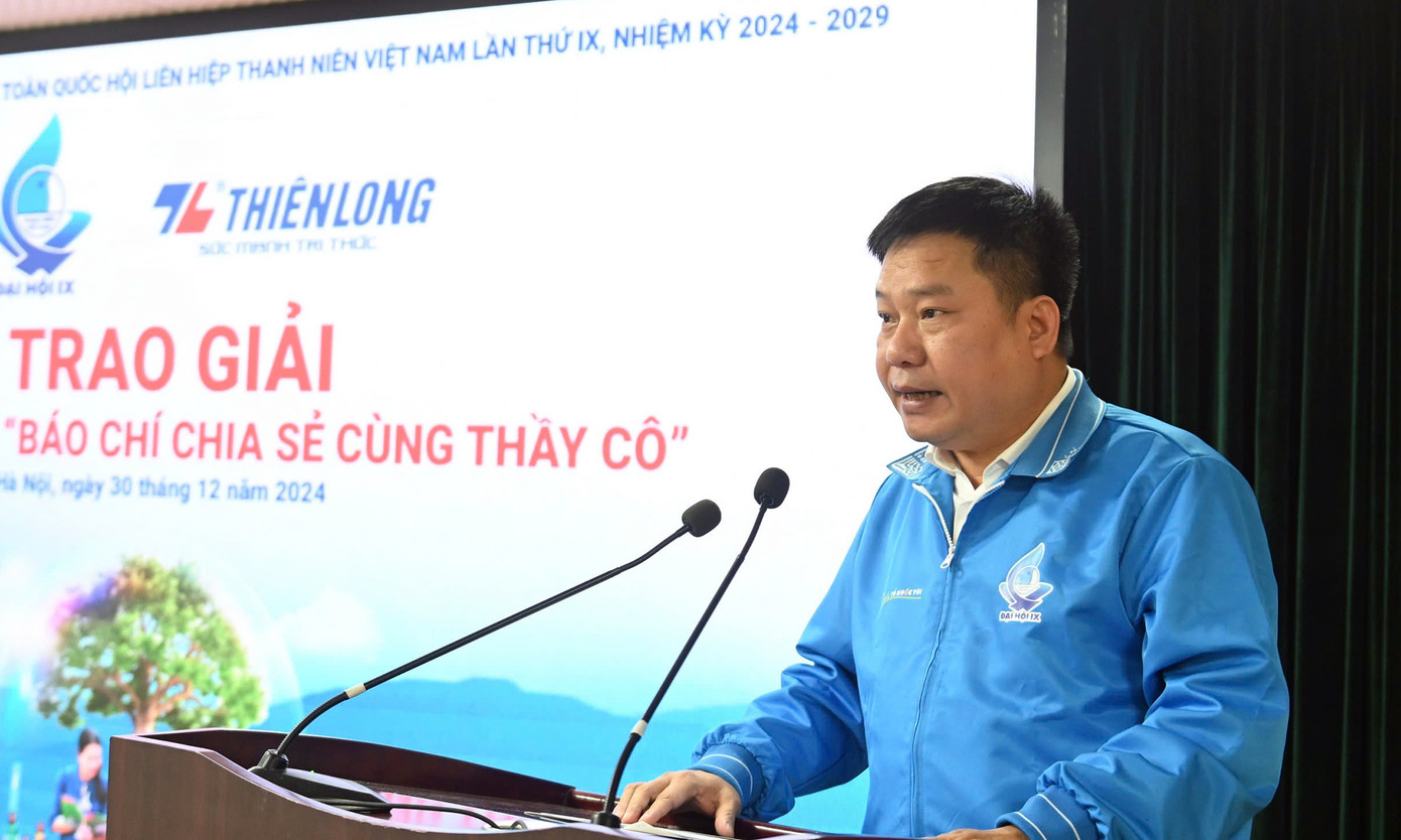 Anh Hoàng Tuấn Việt phát biểu tại chương trình. Ảnh: BTC Anh Hoàng Tuấn Việt phát biểu tại chương trình. Ảnh: BTC