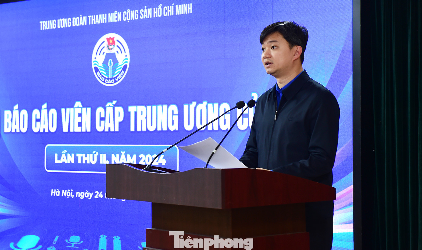 Anh Nguyễn Minh Triết phát biểu tại chương trình. Ảnh: Xuân Tùng