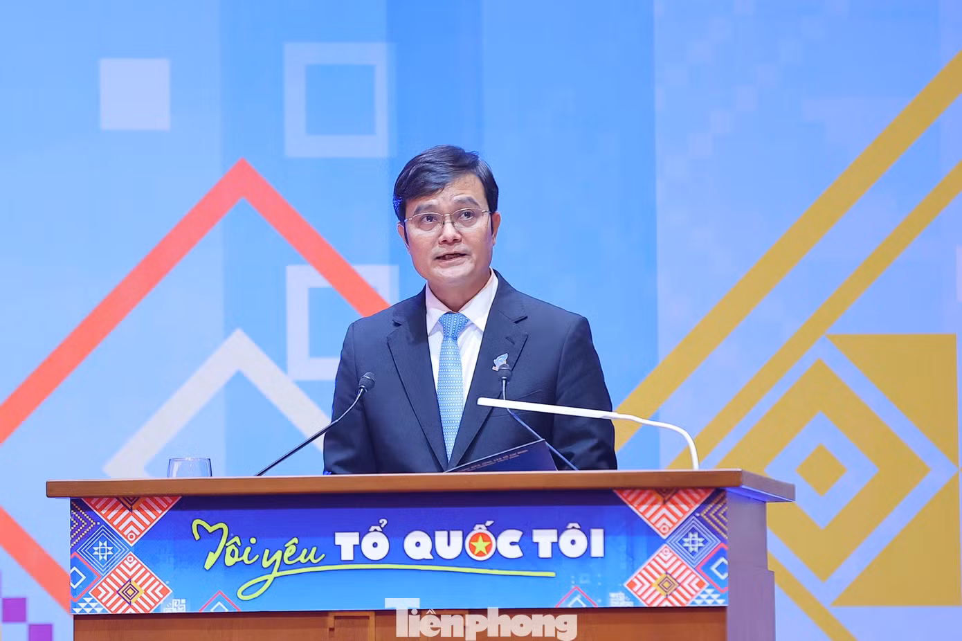 Anh Bùi Quang Huy - Bí thư thứ nhất T.Ư Đoàn phát biểu chỉ đạo tại Đại hội.