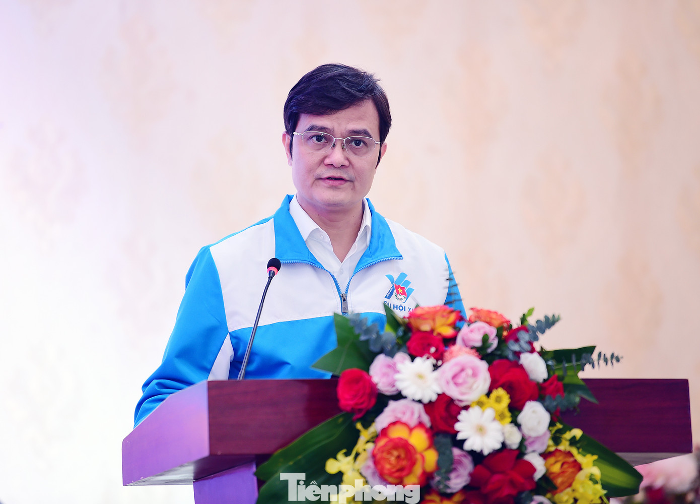 Anh Bùi Quang Huy phát biểu khai mạc hội nghị. Ảnh: Xuân Tùng Anh Bùi Quang Huy phát biểu khai mạc hội nghị. Ảnh: Xuân Tùng