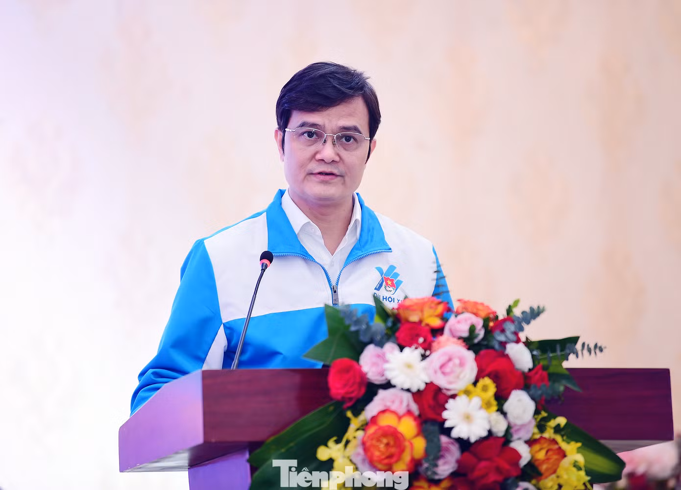 Anh Bùi Quang Huy phát biểu khai mạc hội nghị. Ảnh: Xuân Tùng