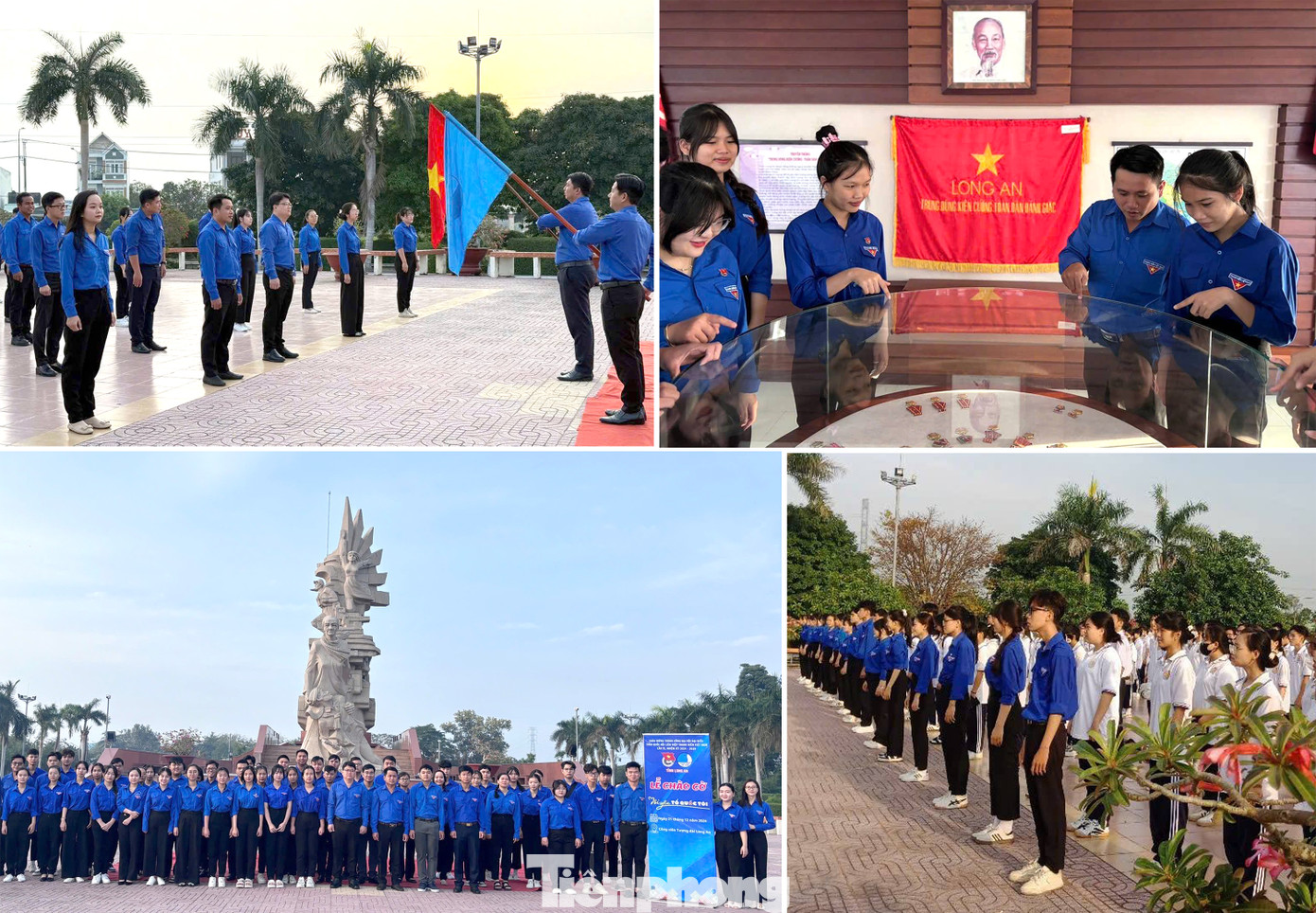 Lễ chào cờ &quot;Tôi yêu Tổ quốc tôi&quot; tại Long An.