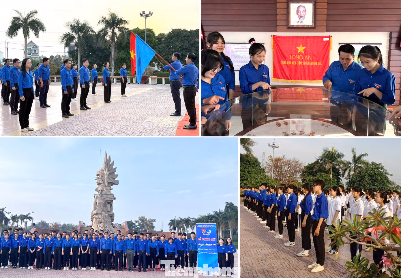 Lễ chào cờ "Tôi yêu Tổ quốc tôi" tại Long An.