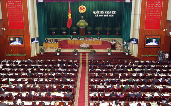 Toàn cảnh khai mạc Kỳ họp thứ năm. Ảnh: TTXVN