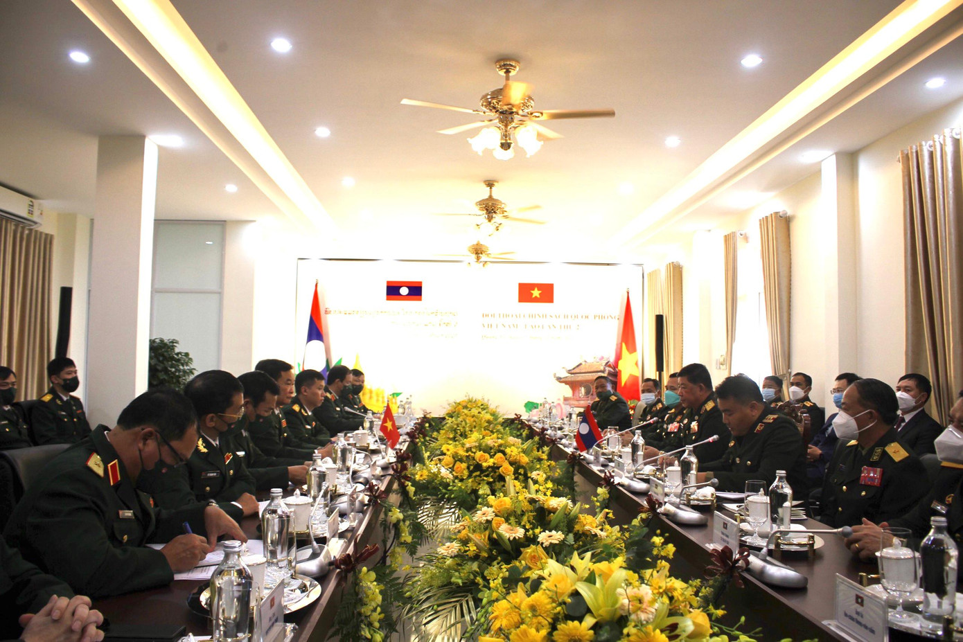 Quang cảnh cuộc Đối thoại Chính sách Quốc phòng Việt Nam - Lào lần thứ 2.