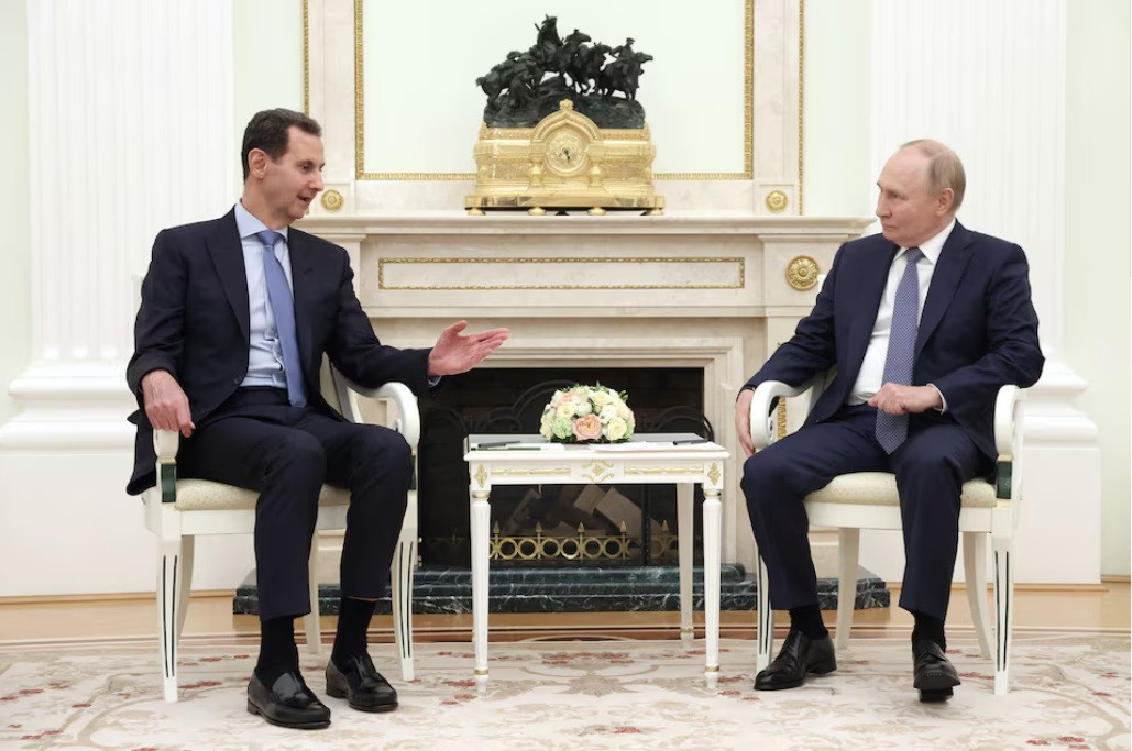Tổng thống Vladimir Putin gặp Tổng thống Syria Bashar al-Assad tại Điện Kremlin, ngày 24/7. (Ảnh: Reuters) Tổng thống Vladimir Putin gặp Tổng thống Syria Bashar al-Assad tại Điện Kremlin, ngày 24/7. (Ảnh: Reuters)