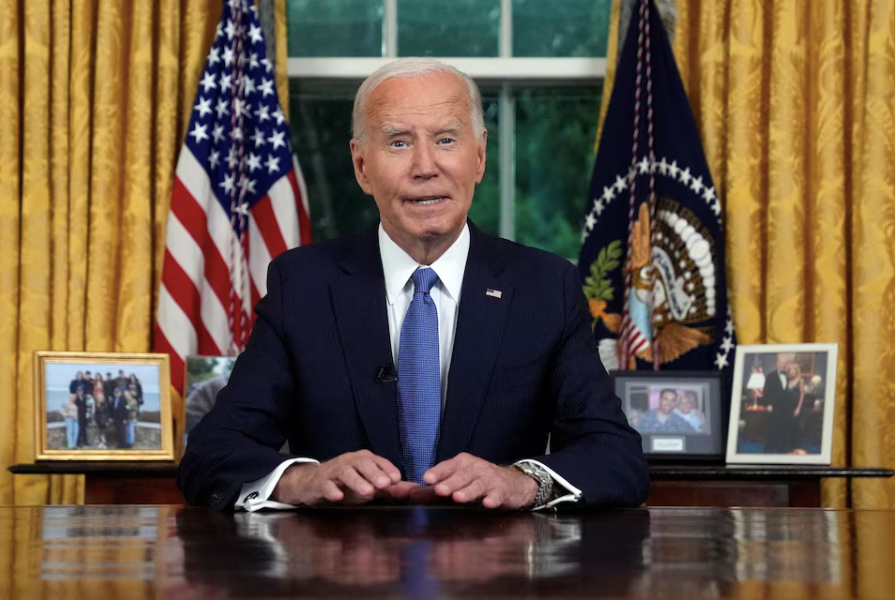 Tổng thống Mỹ Joe Biden phát biểu từ phòng Bầu dục Nhà trắng, ngày 24/7. (Ảnh: Reuters) Tổng thống Mỹ Joe Biden phát biểu từ phòng Bầu dục Nhà trắng, ngày 24/7. (Ảnh: Reuters)