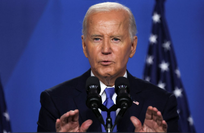 Tổng thống Mỹ Joe Biden tại cuộc họp báo ngày 11/7. (Ảnh: Reuters)