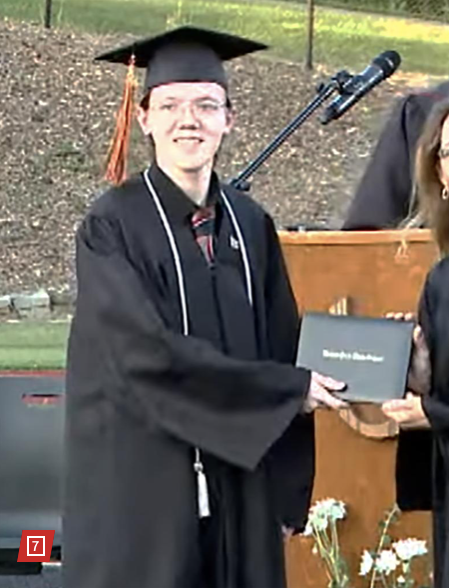 Thomas Matthew Crooks trong lễ tốt nghiệp trung học. (Ảnh: NY Post)