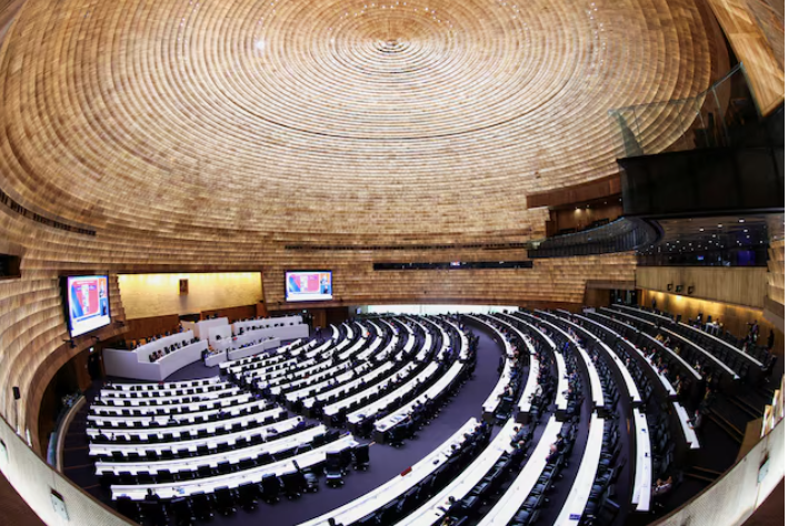 Bên trong toà nhà Quốc hội Thái Lan. (Ảnh: Reuters) Bên trong toà nhà Quốc hội Thái Lan. (Ảnh: Reuters)