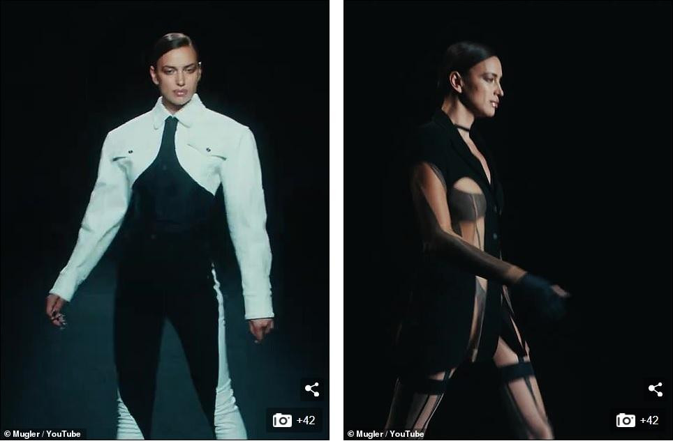 Thiết kế bên phải theo phong cách menswear, lấy cảm hứng từ trang phục đua ngựa. Trong khi đó, bộ đồ bên trái cải biên từ nội y.